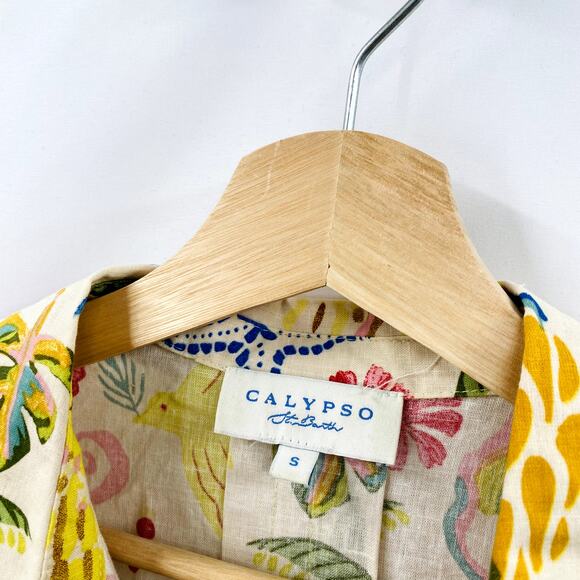 Calypso St. Barth Colorful Button Down - Picture 3 of 5